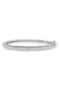 Round-Cut Diamond Bangle
